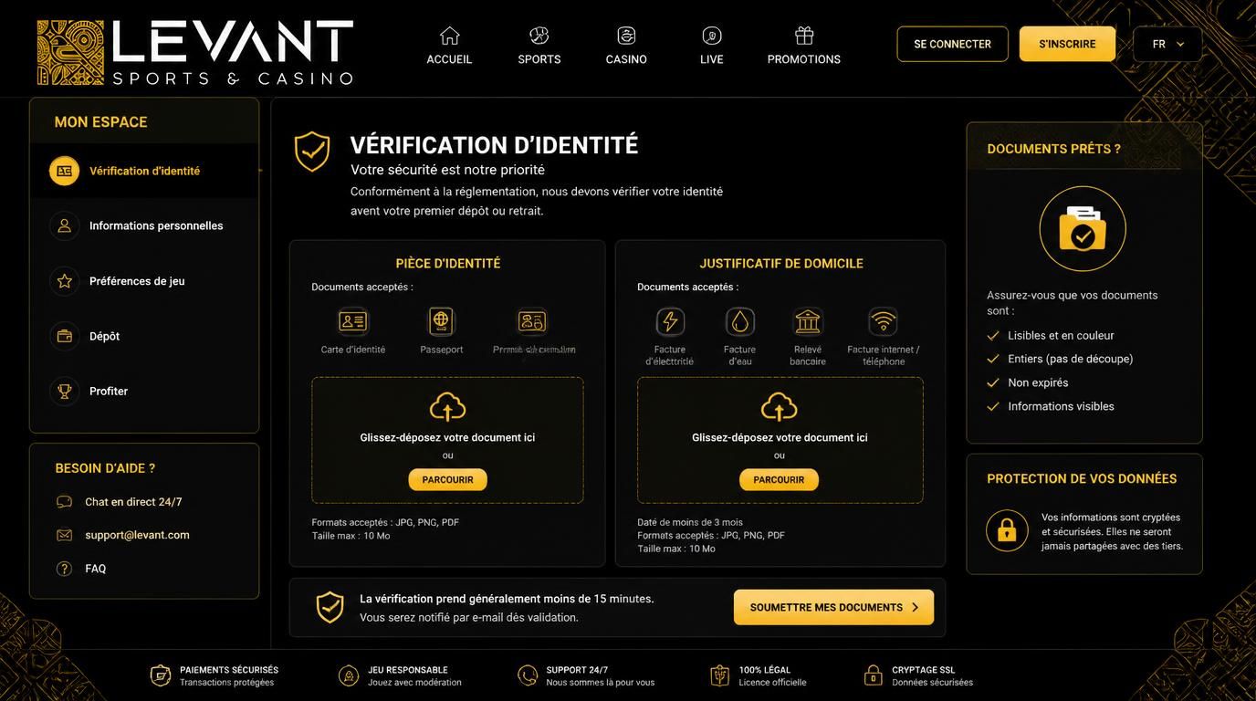 Documents d’identité et justificatif prêts avant dépôt