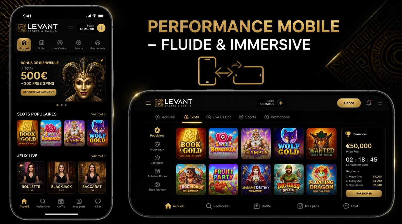 Interface mobile lisible en portrait et paysage