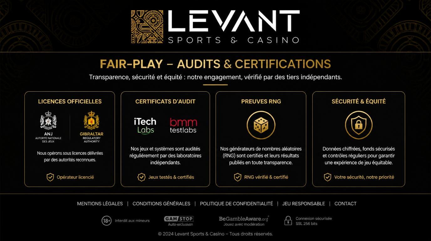 Voir licences et audits certifiés